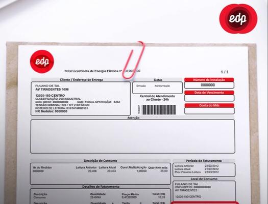 conta de luz da edp. Termina nesta semana o Feirão de renegociação de dívidas da EDP; imagem mostra um modelo de conta da concessionaria