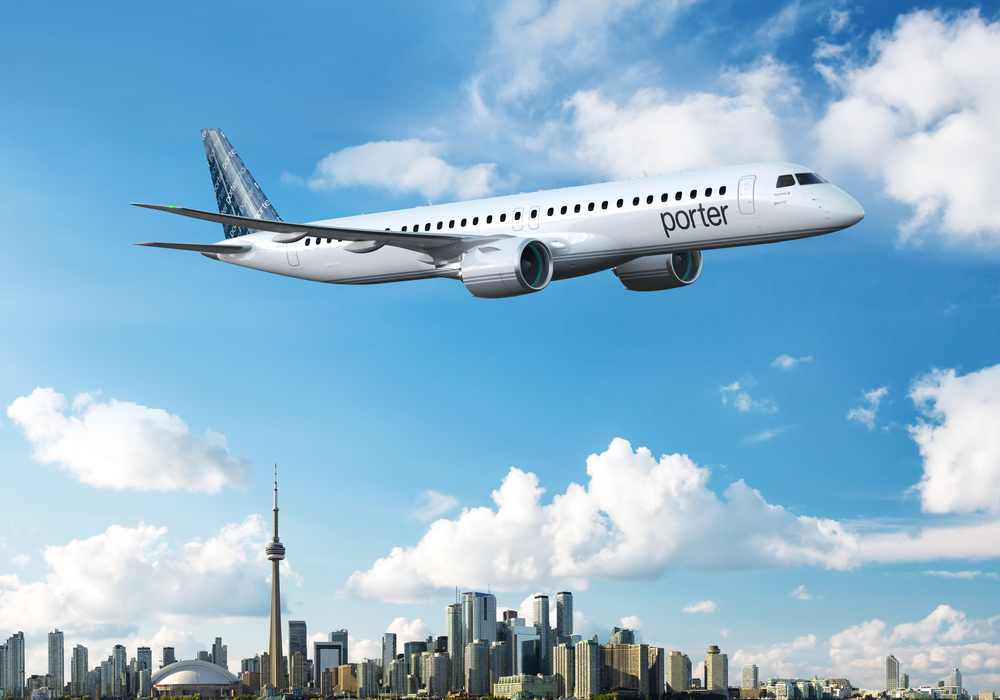 Embraer anuncia acordo com Porter Airlines para venda de até 80 jatos E195-E2