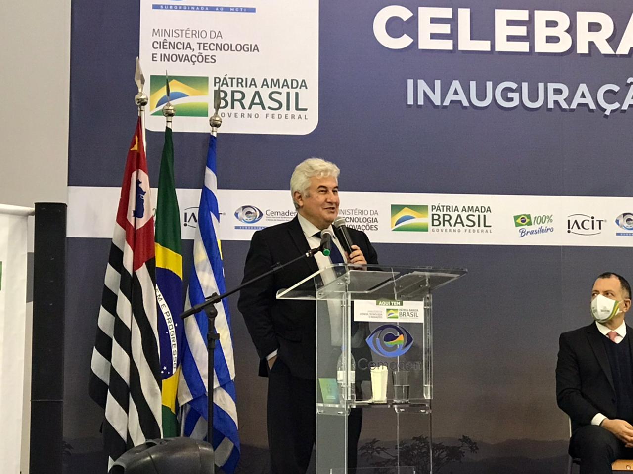  Ministro Marcos Pontes inaugura radar meteorológico do CEMADEN que prevê desastres naturais