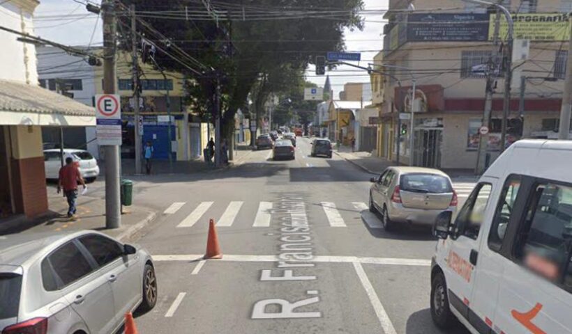 acidente cruzamento centro