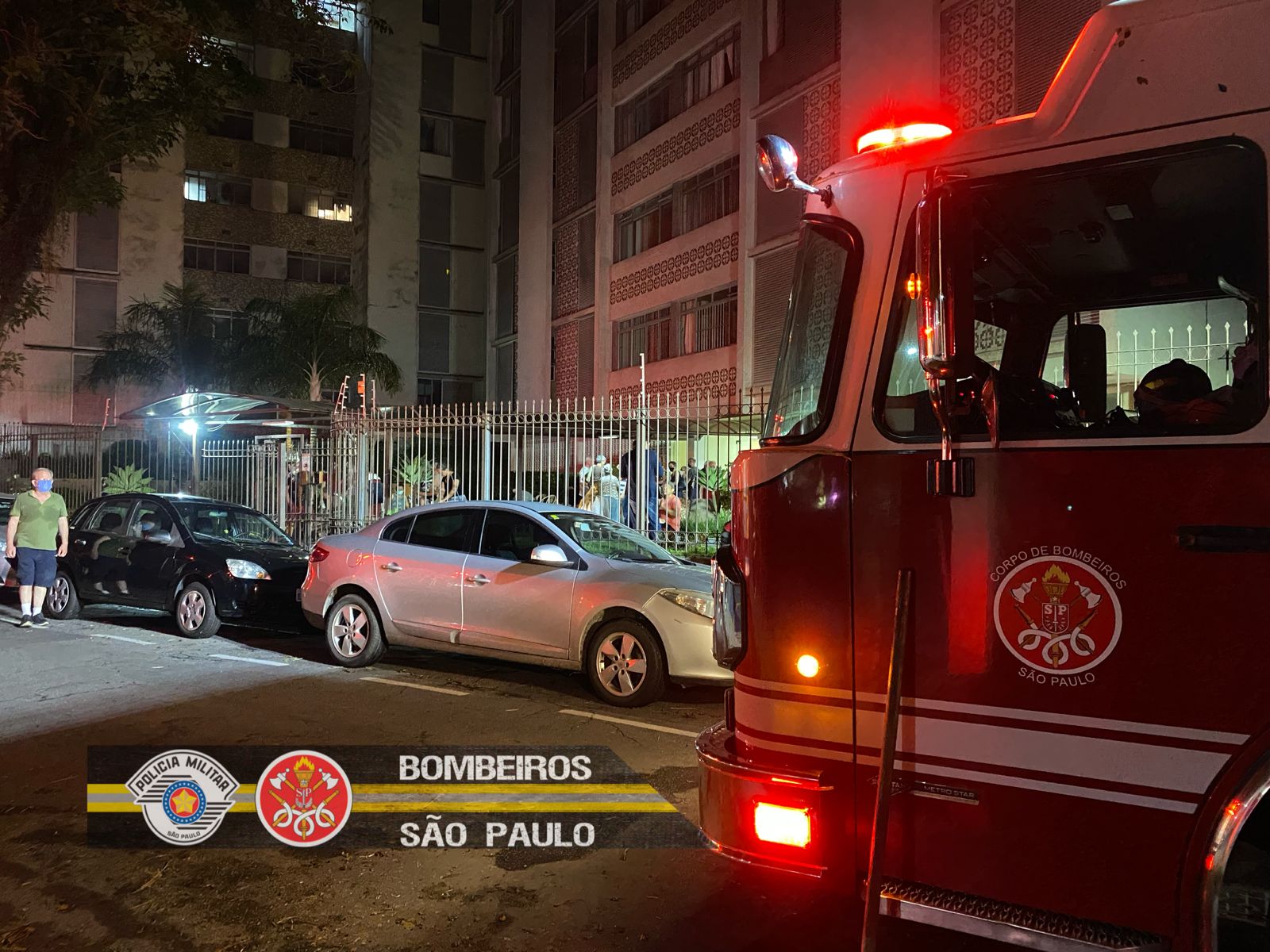 incêndio em apto sjc