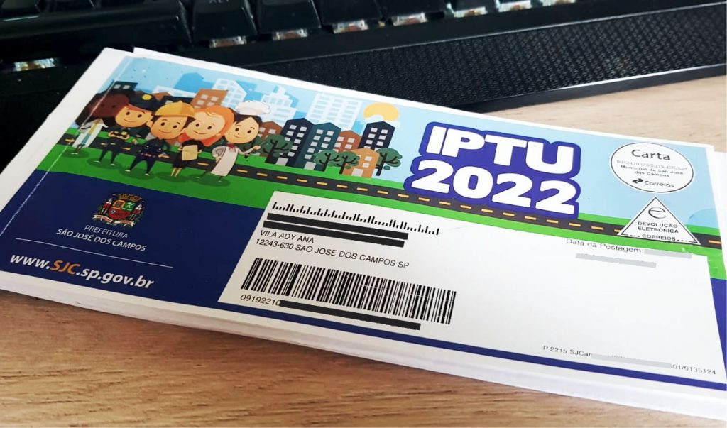 Como fica o iptu 2022 nas principais cidades do Vale?