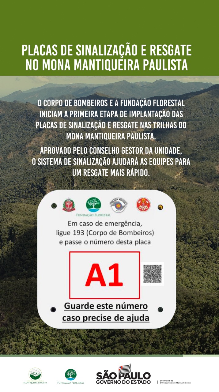 placas de localização pico dos marins