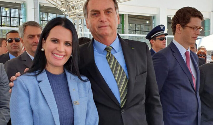 Letícia Aguiar e Bolsonaro