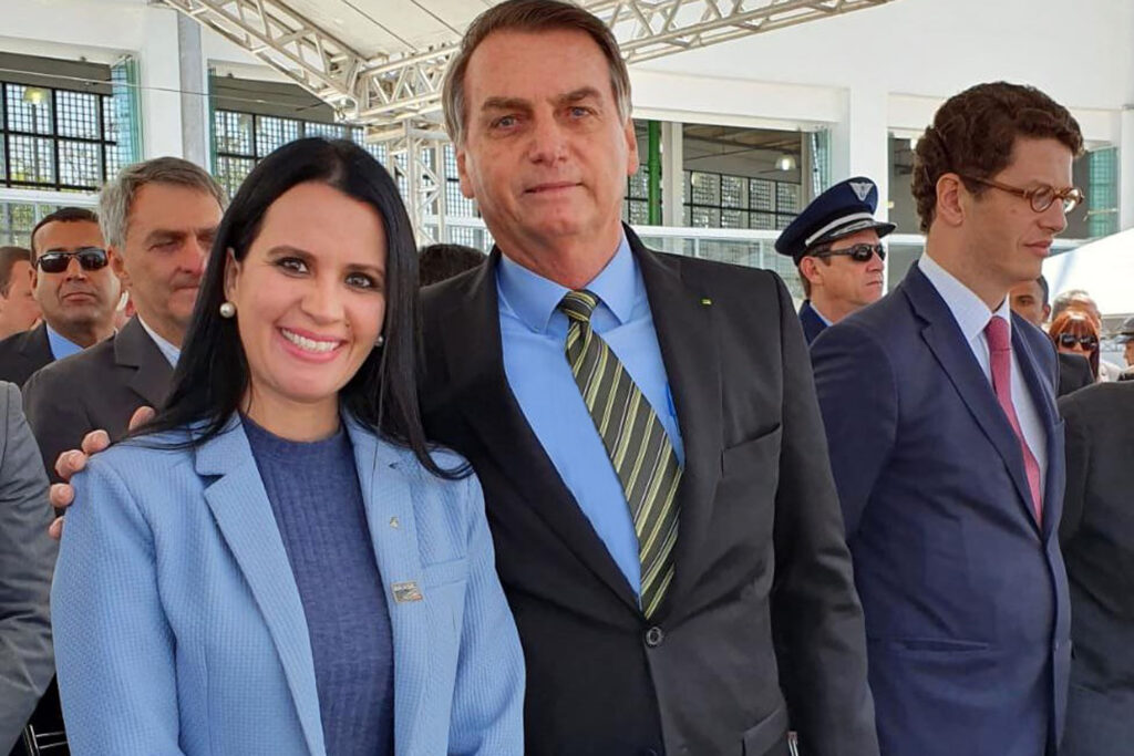 Letícia Aguiar e Bolsonaro