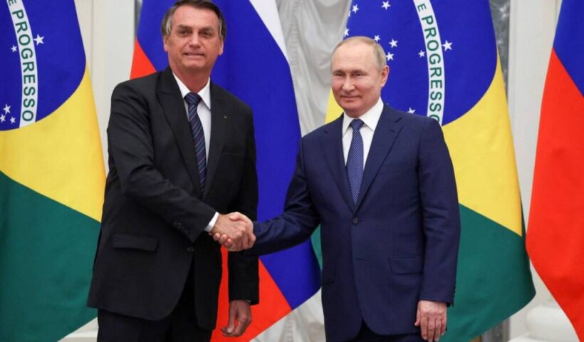 Bolsonaro e Putin na Rússia