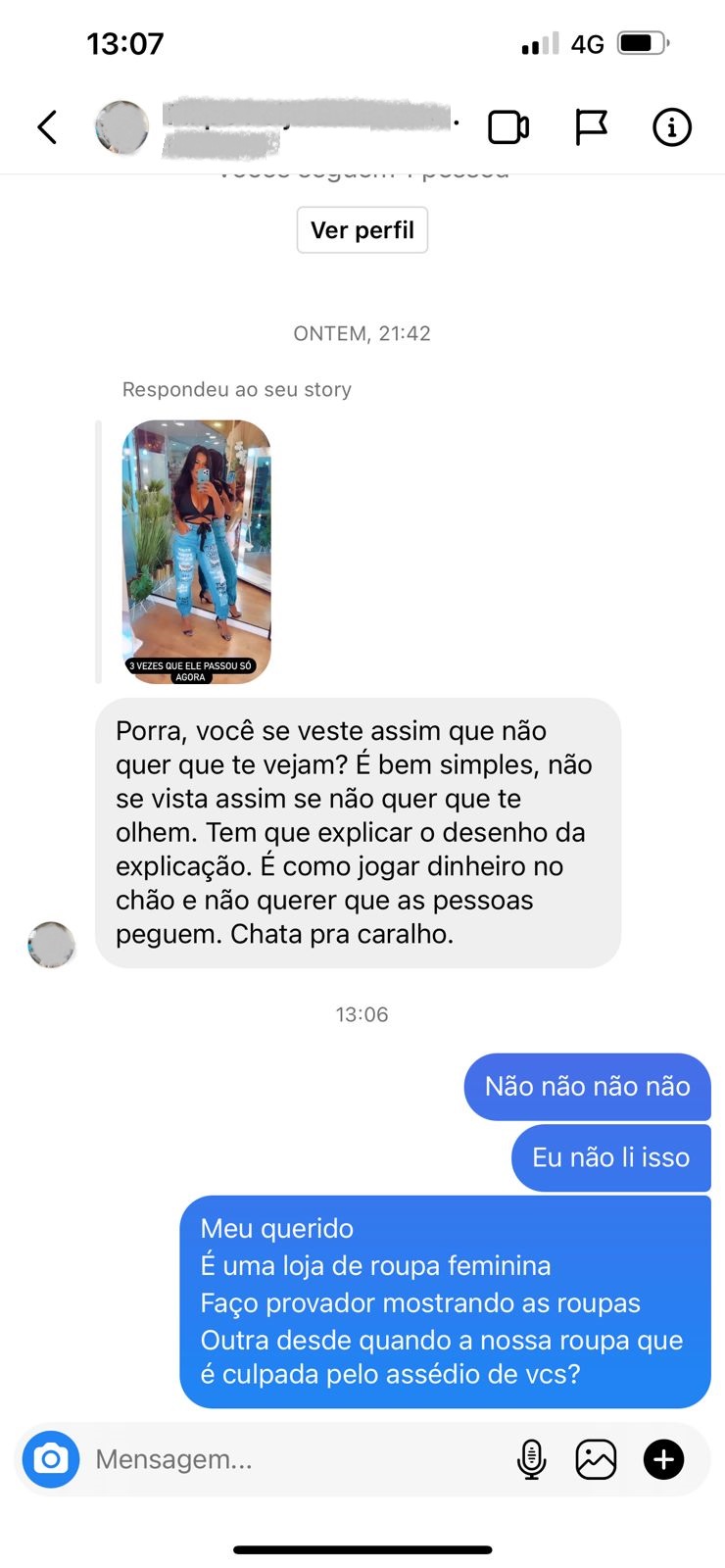 ameaças homem loja sjc