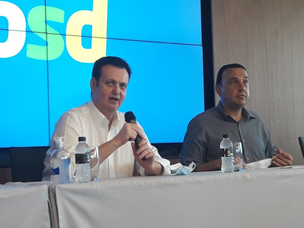 Gilberto Kassab oficializa convite a Felício Ramuth para ser pré-candidato do governo de São Paulo