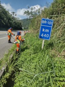 CCR RioSP inicia trabalho de melhoria no entorno da BR 101