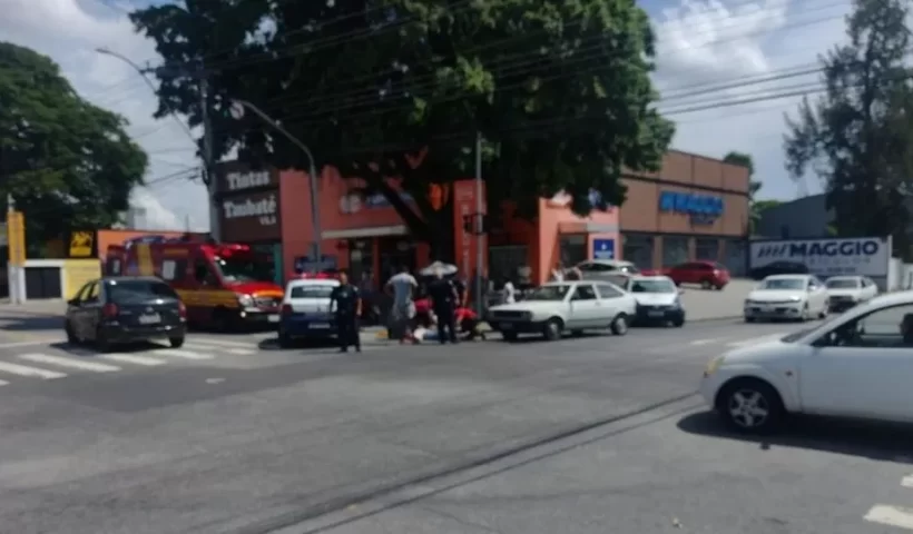 idoso atropela mulher em taubaté