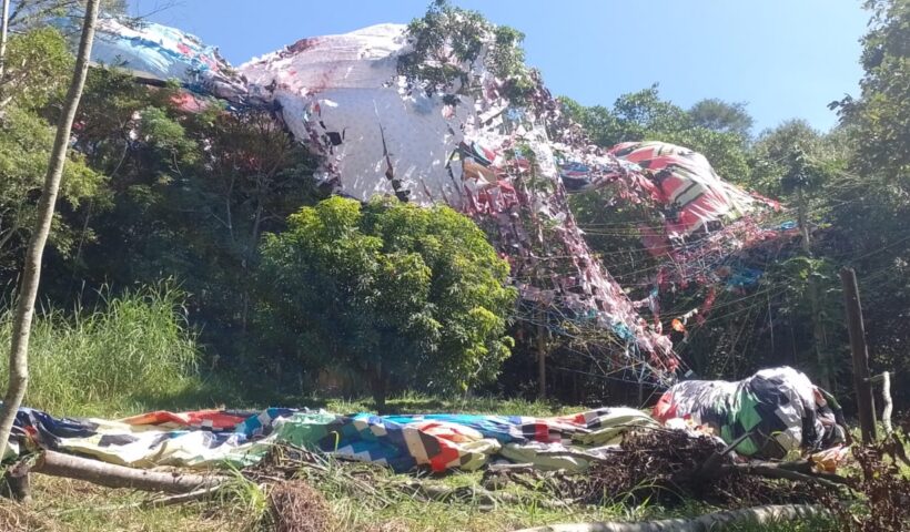 balão cai em monteiro