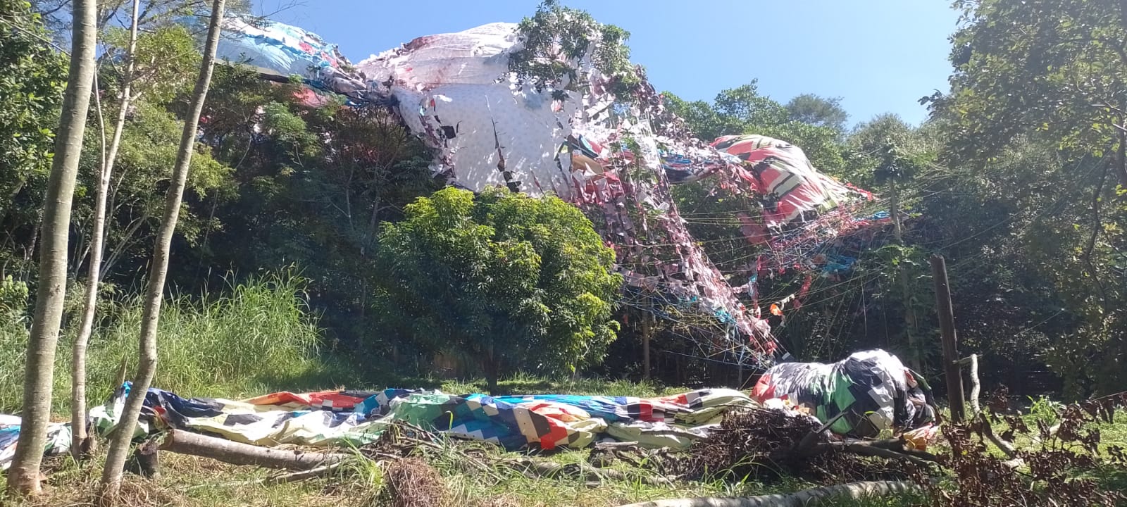 balão cai em monteiro