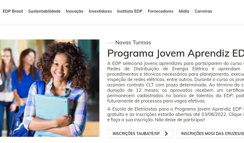 jovem aprendiz EDP