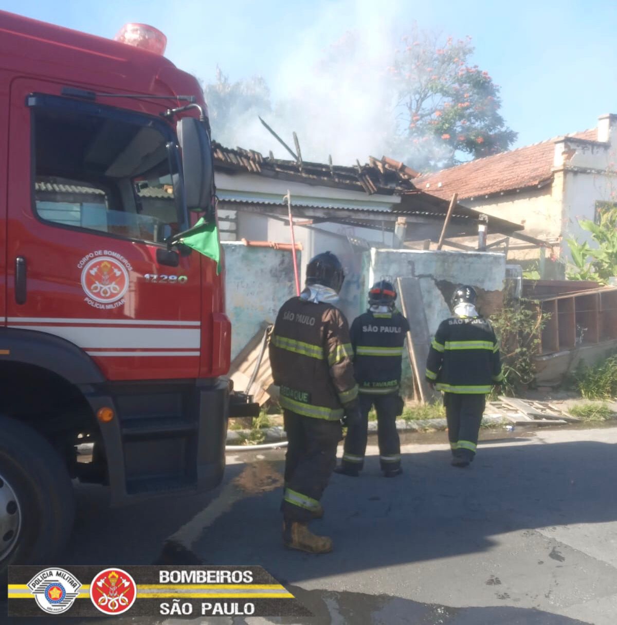 casa abandonada pega fogo em guará