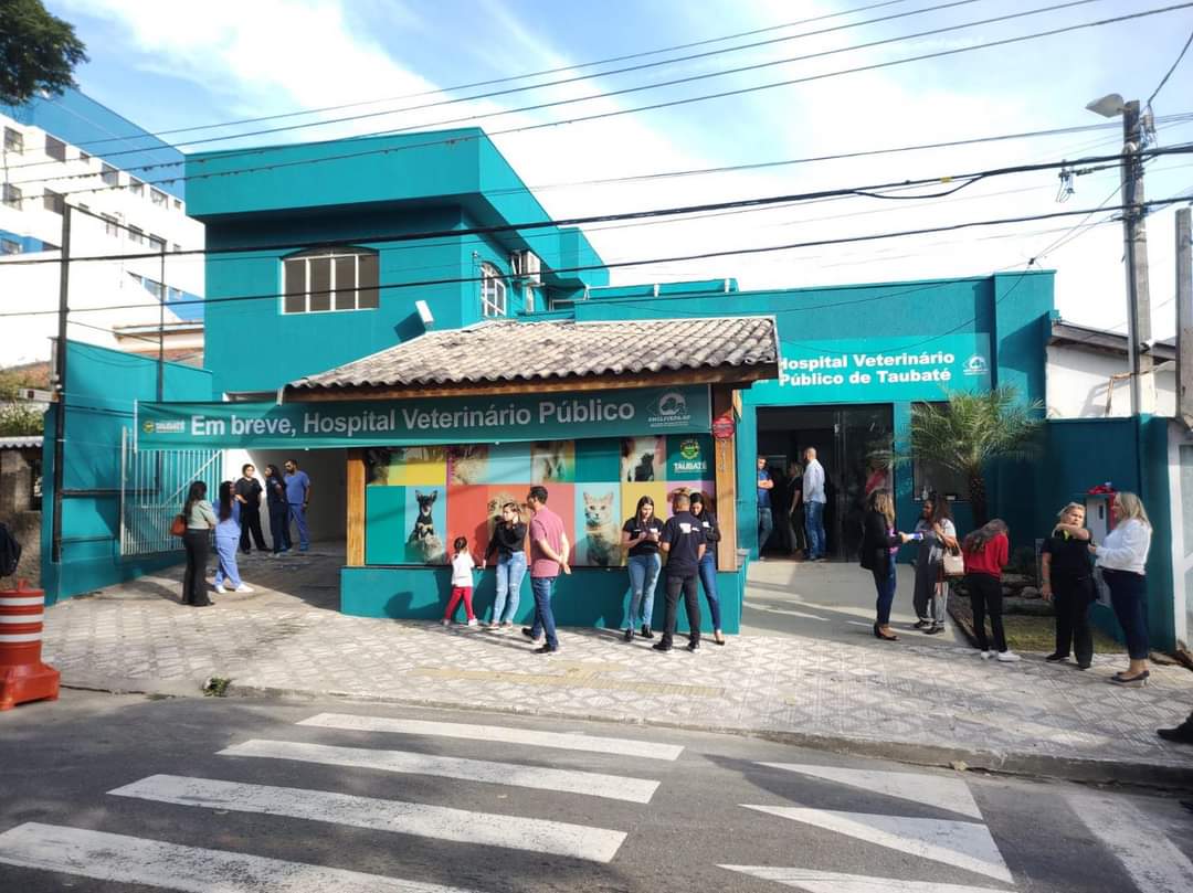 Faixada externa do hospital público veterinário de taubaté