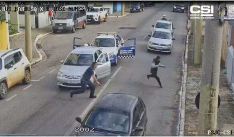VÍDEO: GCM prende suspeito após roubo de carro na região norte de São José, com apoio do CSI