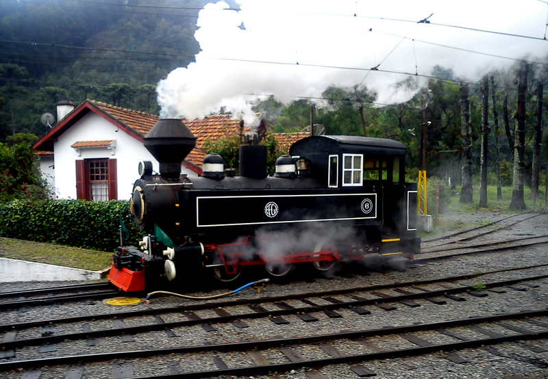 Imagem de 2015, no último ano de operação da locomotiva