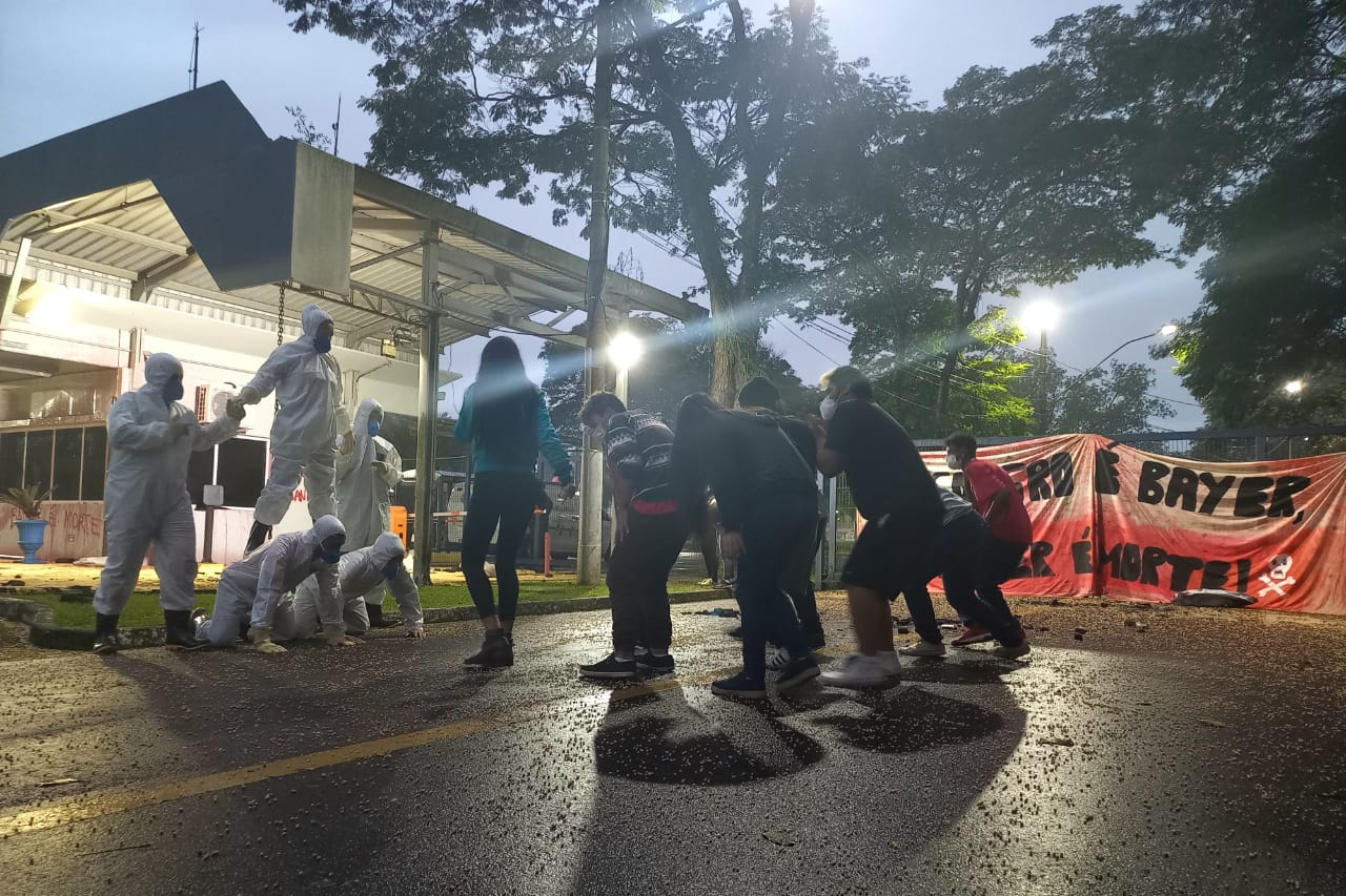 protesto na Bayer jacareí