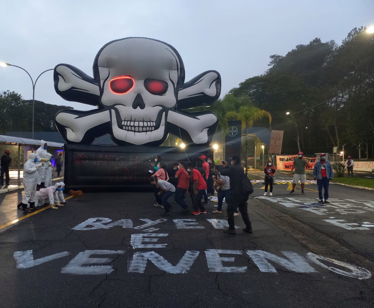 protesto na Bayer Jacareí