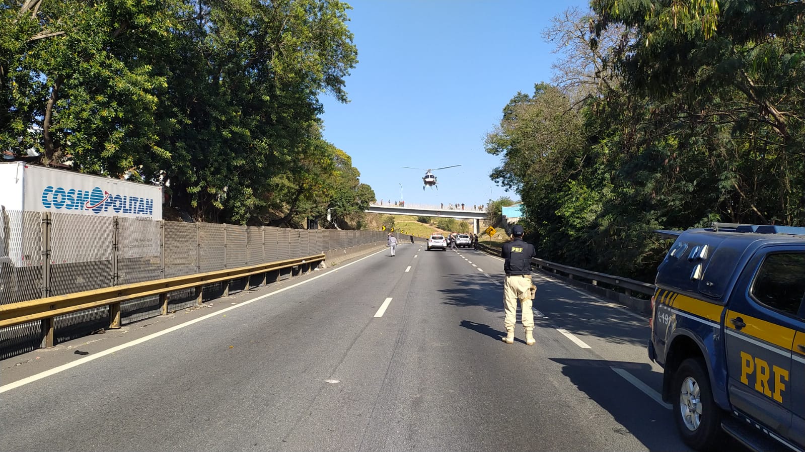 acidente carreta e motocicleta guará