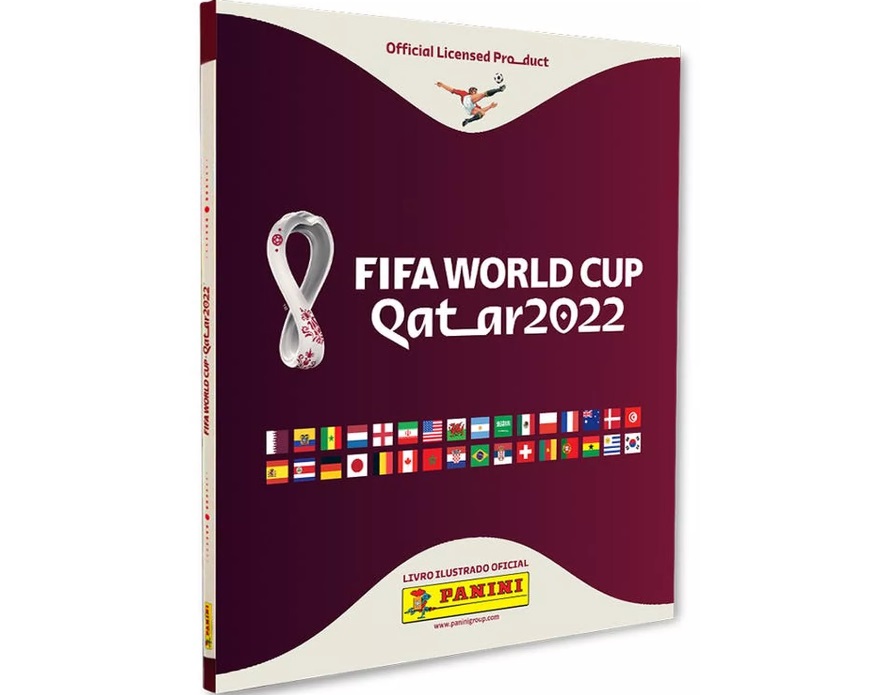 Imagem do álbum de figurinhas da Copa do Mundo do Catar que tece pré-venda anunciada pela empresa Panini