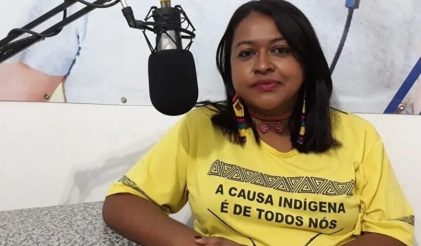 Kunã Yporã, indígena indicada pelo pstu para ser a pré-candidata à vice-presidência