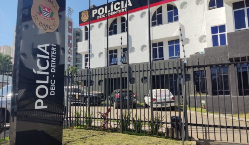 Foto da DEINTER 1, em SJC. Polícia Civil apresentou anuário 2021 de homicídios na cidade. Conflitos interpessoais lideram as estatísticas - idoso 62 anos