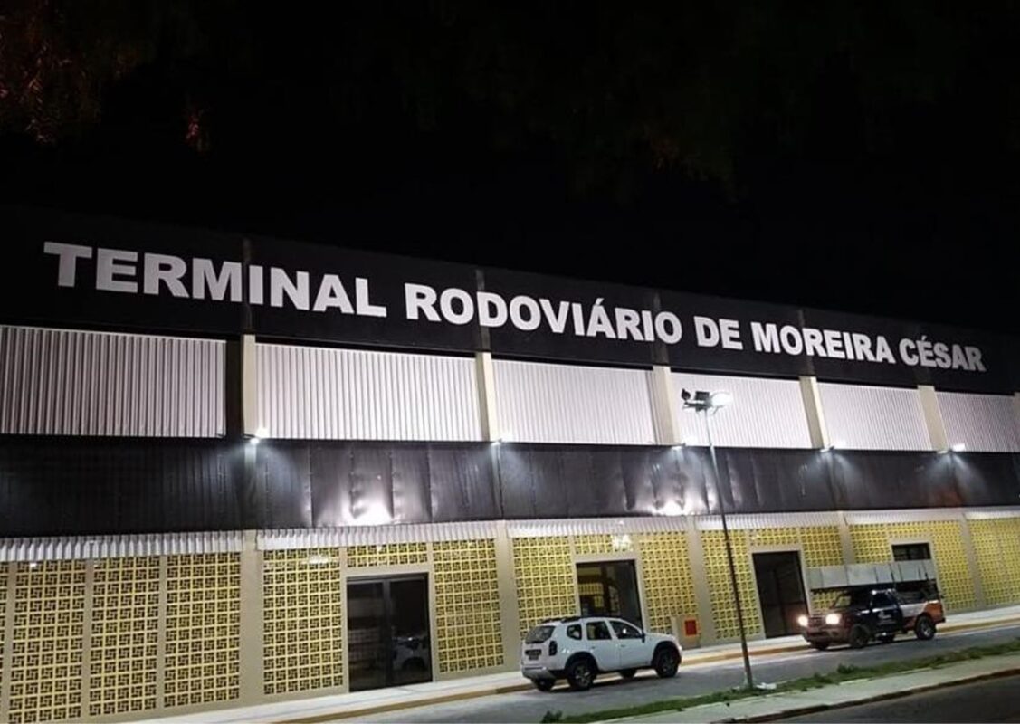 Foto do terminal rodoviário de Moreira César, que será inaugurado na quinta-feira, dia 4 de agosto de 2022