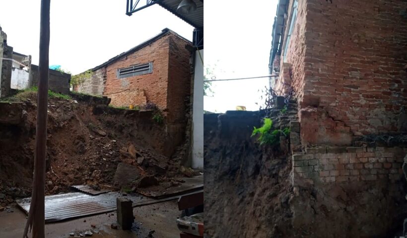 Muro desmoronou taubaté - defesa civil