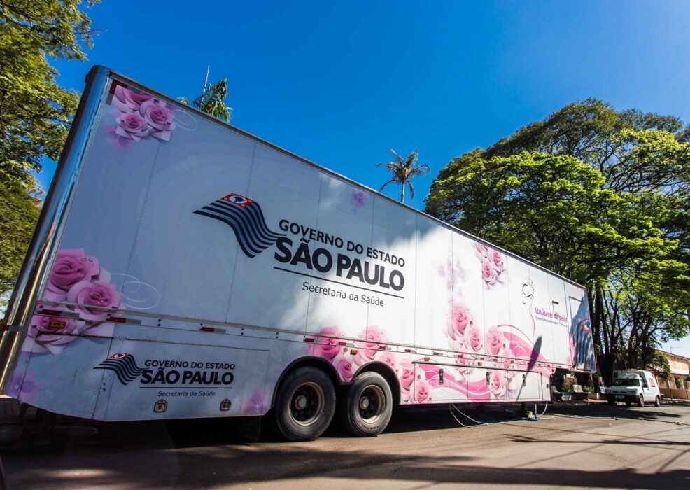 Carreta do Programa Mulheres de Peito que fará até 500 mamografias em Tremembé