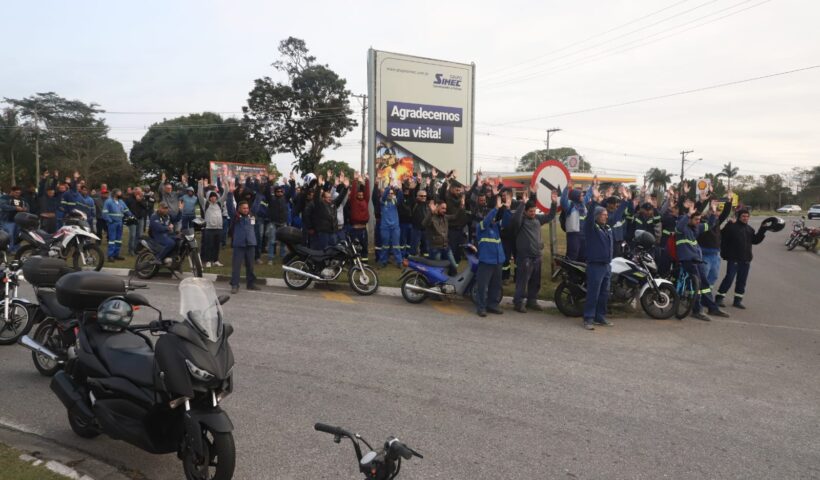 Trabalhadores da GV do Brasil fazem paralisação por PLR e Campanha Salarial