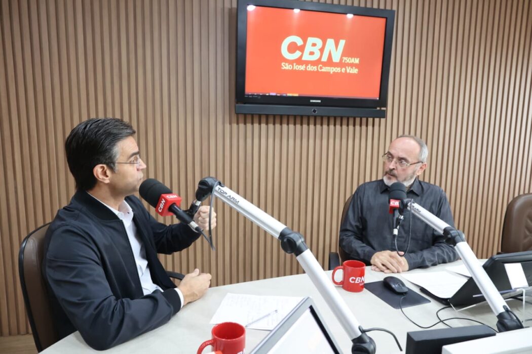 Rodrigo Garcia em entrevista na CBN Vale. Rodrigo garcia diz estar otimista com pesquisa Ipec