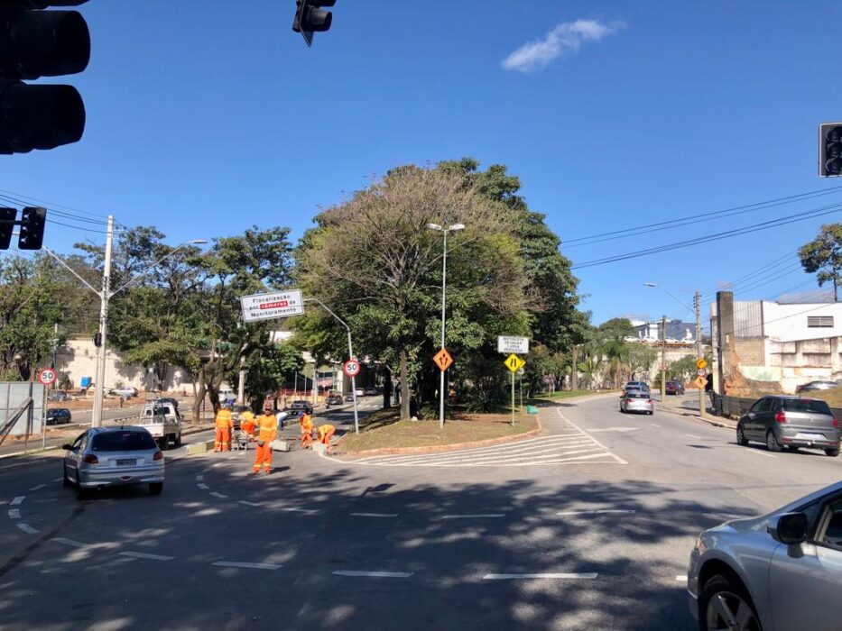 Foto do trecho entre Rua Abolição e Av, Nelson D'Ávilla, em SJC, que será liberada nesta segunda (12/09) para o transporte público
