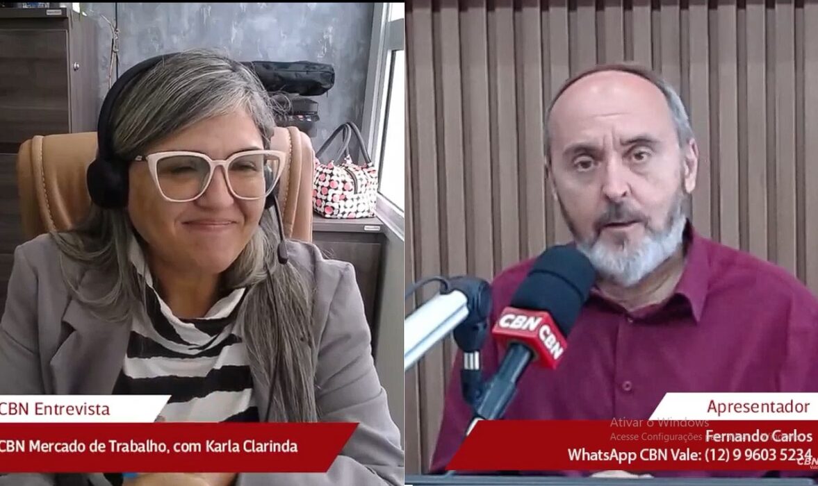 Karla Clarinda e Fernando carlos. Comentarista falou sobre trajetória profissional