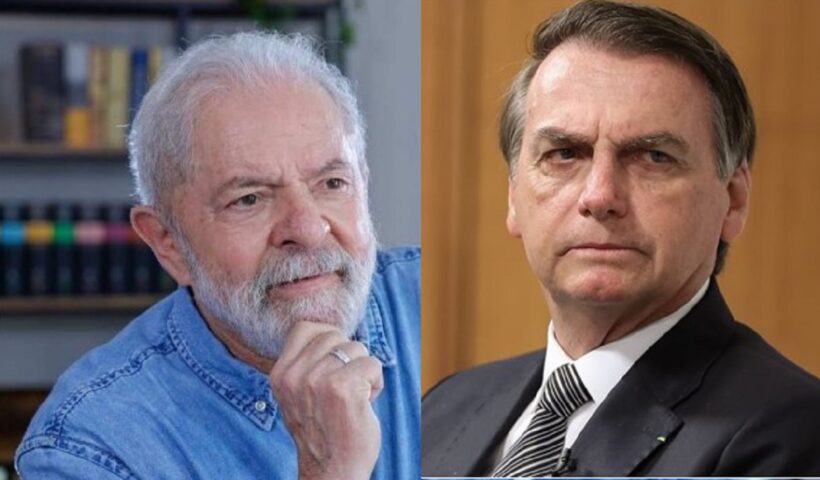 Lula e Bolsonaro. Pesquisa Ipec aponta que Lula te 50% das intenções de votos, contra 43% de Bolsonaro no 2º turno
