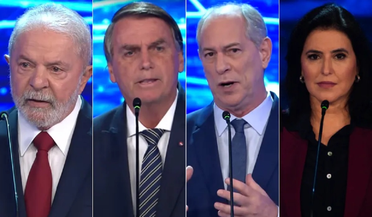 Lula, Bolsonaro, Ciro e Tebet. Lula tem 50% dos votos válidos