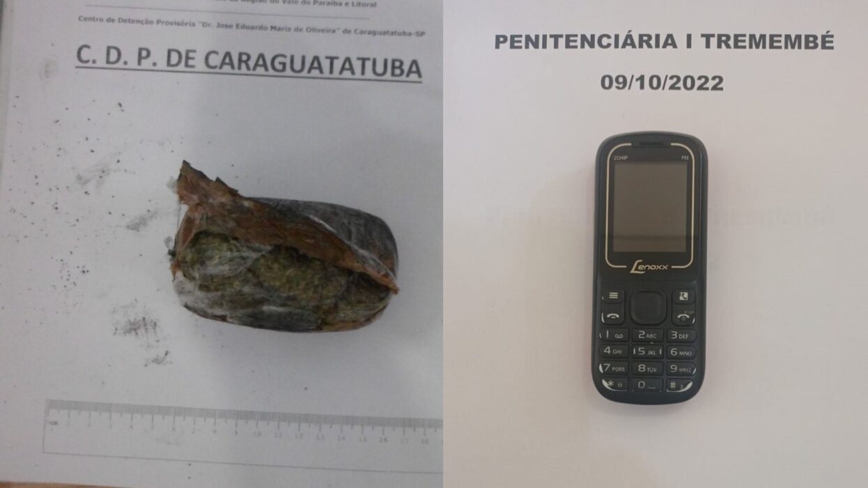 apreensão de droga e celular região