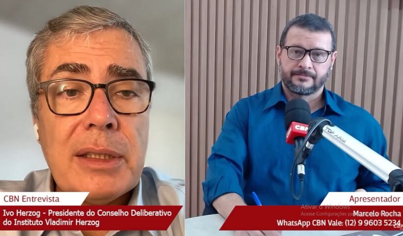 Ivo Herzog e Marcelo Rocha. Entrevista tem como pauta o Dia da Democracia