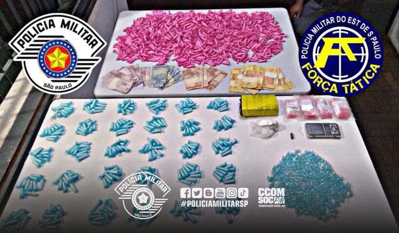 Mais de mil porções de drogas apreendidas