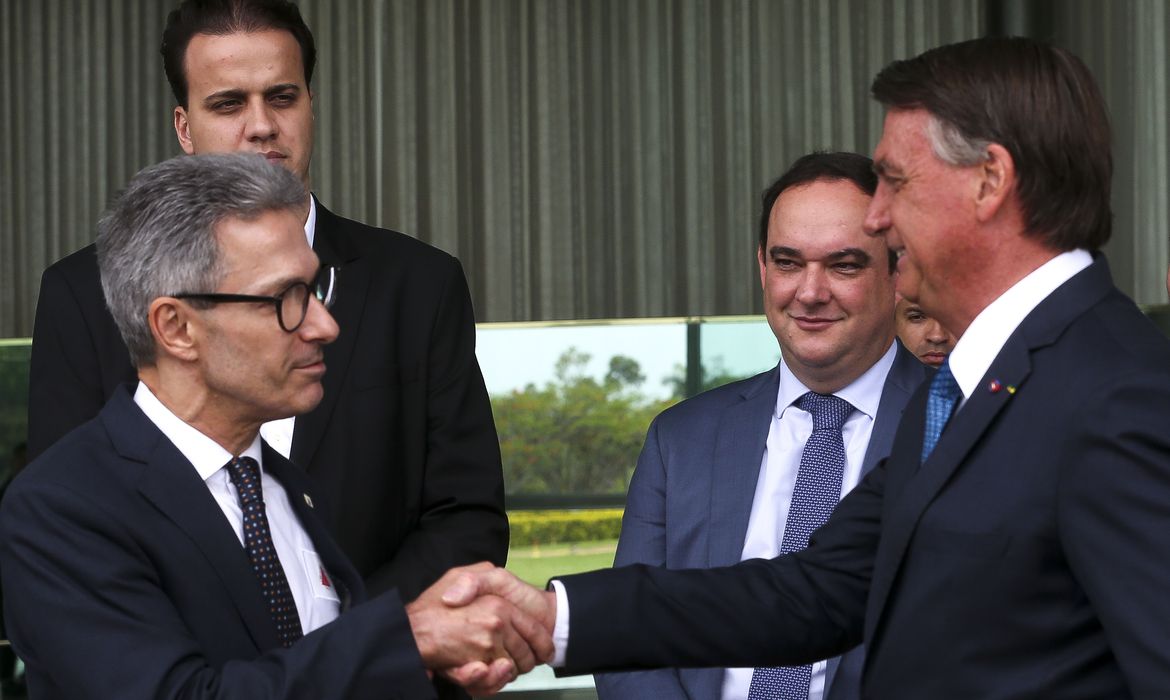 O Presidente Jair Bolsonaro recebe o Apoio do Governador de Minas Gerais Romeu Zema para o Segundo Turno. zema declara apoio a candidatura
