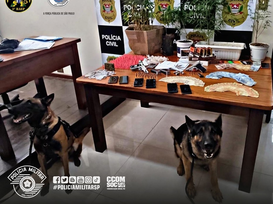 BAEP APREENDE ARMA E DROGAS DURANTE OPERAÇÃO CONJUNTA