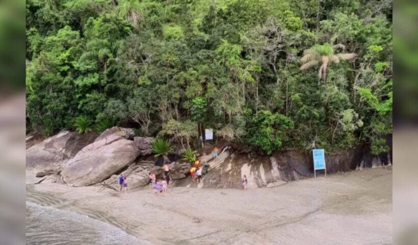 Socorrido pelo Helicóptero águia após sofrer queda em Ubatuba