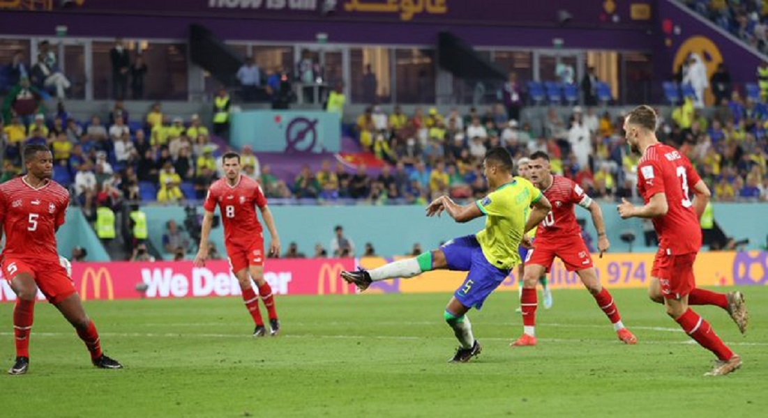 Joseense Casemiro marca e Brasil vence a Suíça na Copa do Catar