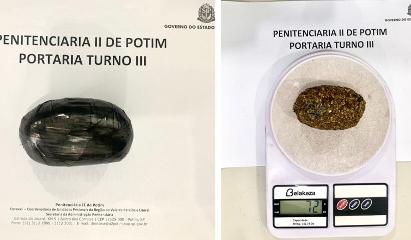 sap apreende droga com visitante na Penitenciária 2 de Potim