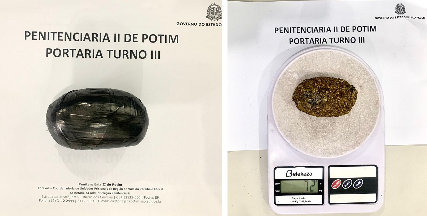 sap apreende droga com visitante na Penitenciária 2 de Potim
