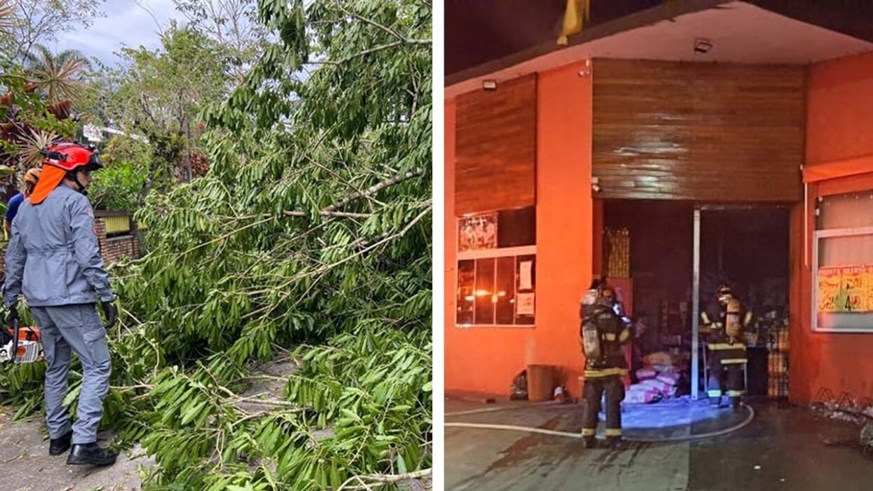Duas ocorrências mobilizaram o corpo de bombeiros neste domingo (29) em Caraguatatuba