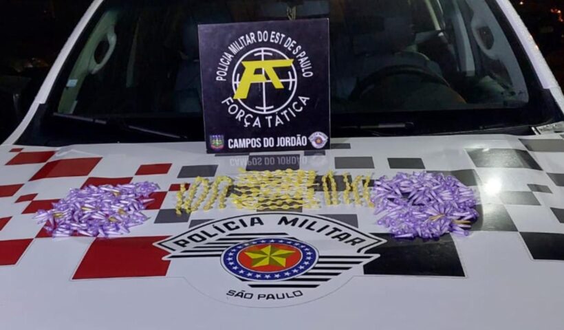 Polícia militar prende traficante em Campos do Jordão, neste domingo (29)