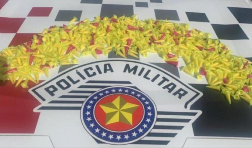 Mais de 500 pinos de cocaína são apreendidos pela PM em Lorena