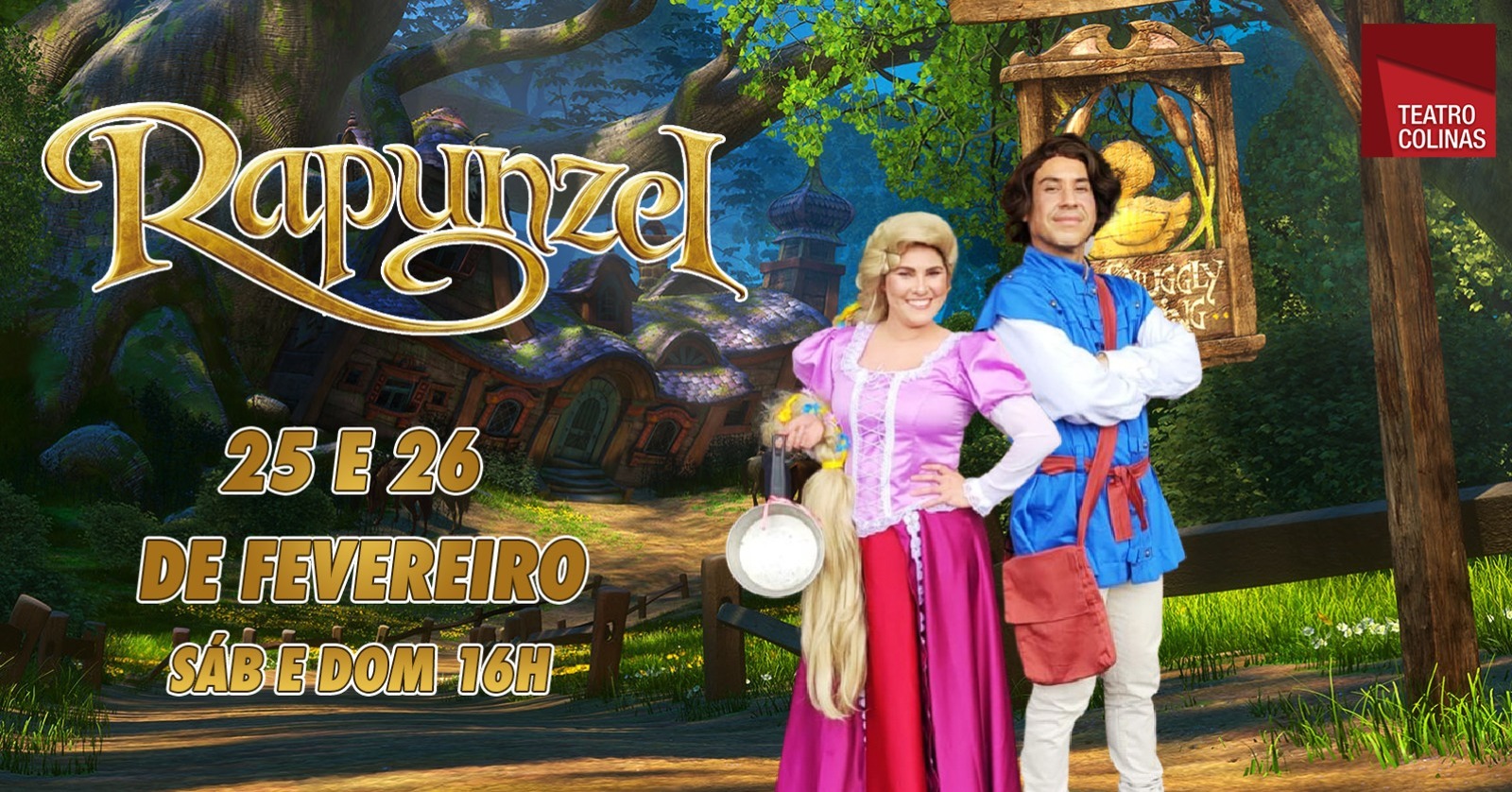 A peça Rapunzel é uma das grandes atrações da Agenda Cultural no Vale desse final de semana