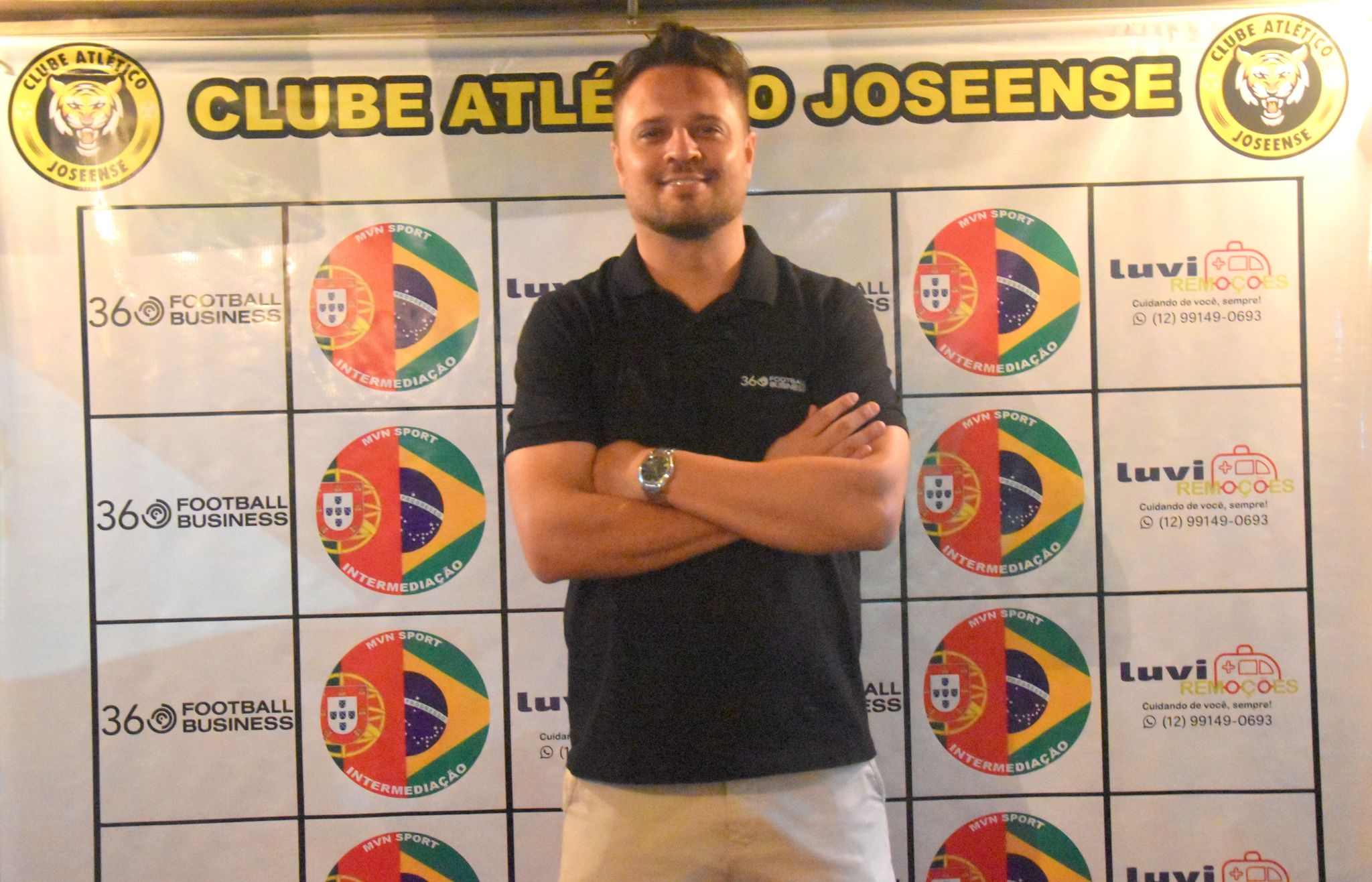 Junior Ferreti durante apresentação do projeto do Clube Atlético Joseense no Jardim Aquarius, nesta segunda-feira (13)